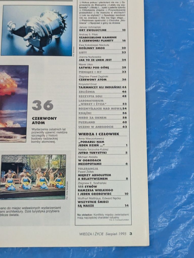 Stary Miesiecznik ,wiedza I zycie, 1995 sierpien