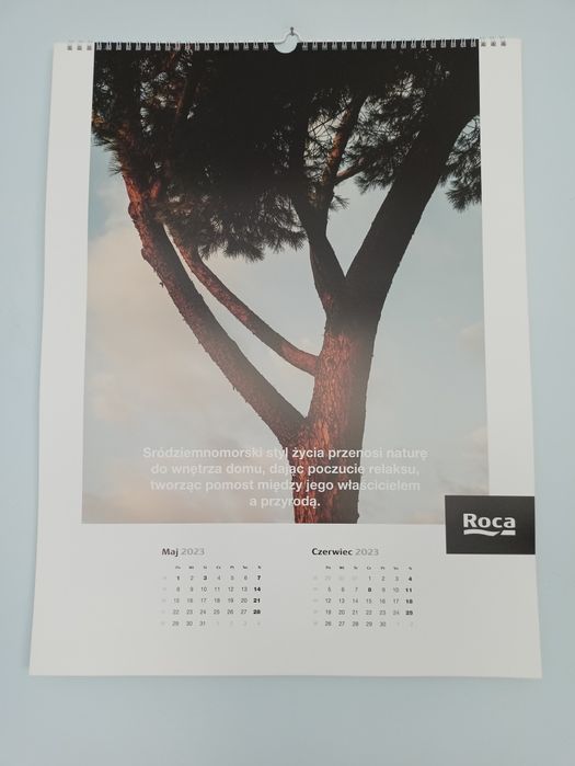 Stary kalendarz ścienny 2023