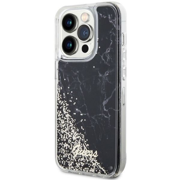 Etui Guess Liquid Glitter Marble do iPhone'a 14 Pro