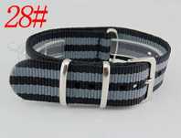 Pasek do zegarka NATO nylonowy 18mm 20mm 22mm 24mm tzw Bond strap
