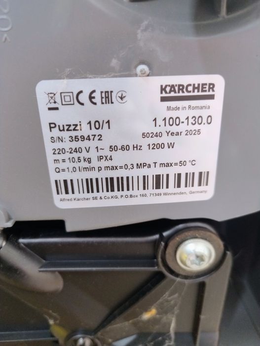 Odkurzacz piorący Karcher puzzi 10/1 Professional