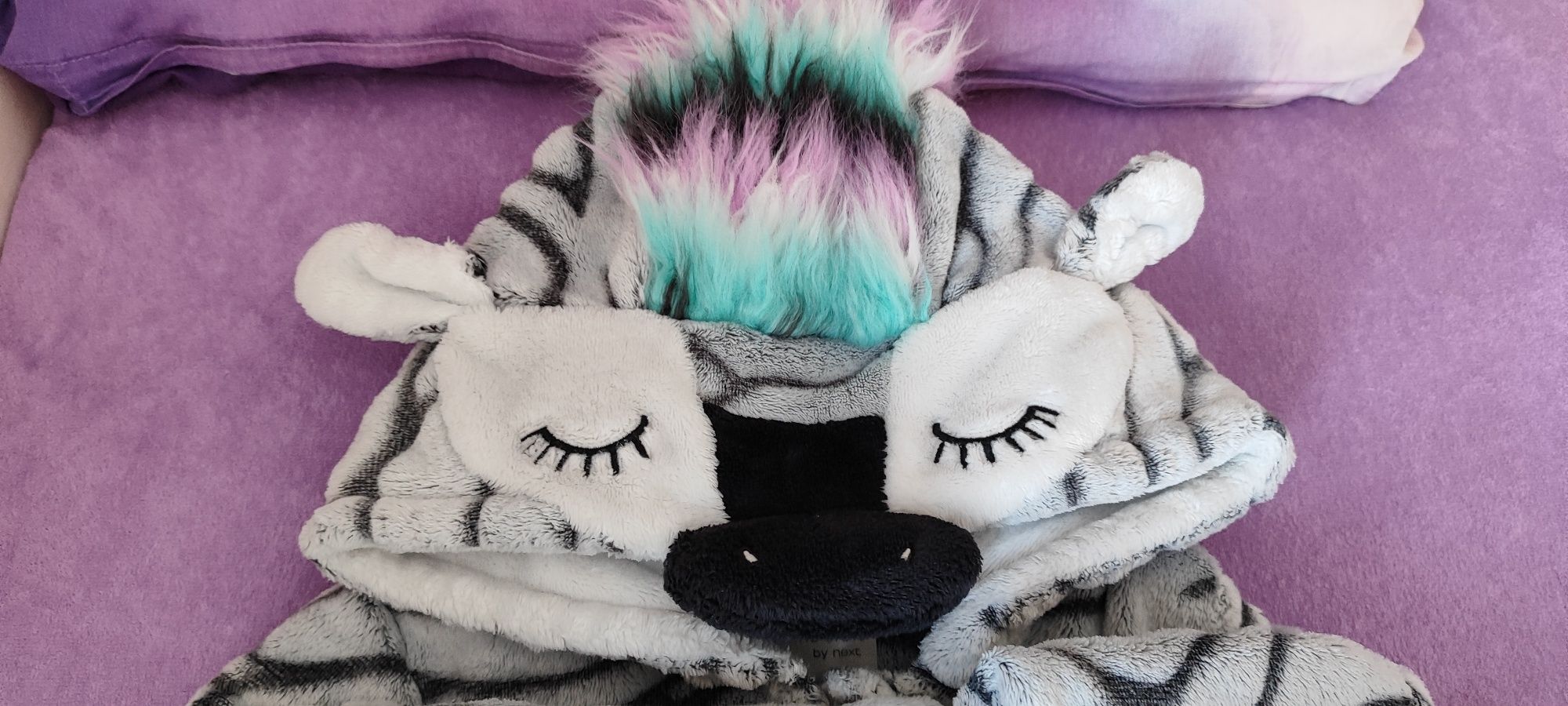 Strój bal przebierańców, piżamka Zebra next