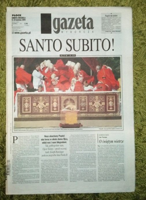 Gazeta Wyborcza 9/10.04.2005