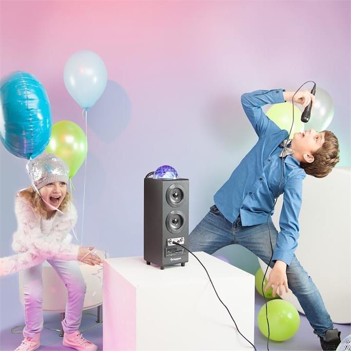 Nowy Głośnik Bezprzewodowy AUNA Disco Star USB SD Bluetooth Karaoke FM