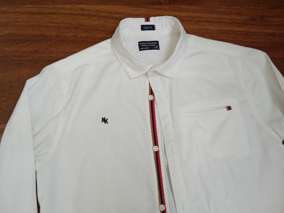 Camisa branca Nukutavake menino 10 anos