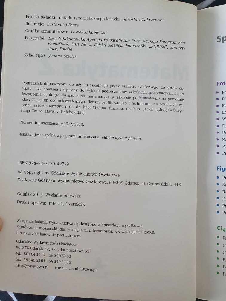 Matematyka 2 Podręcznik Karpiński Dobrowolska Lech