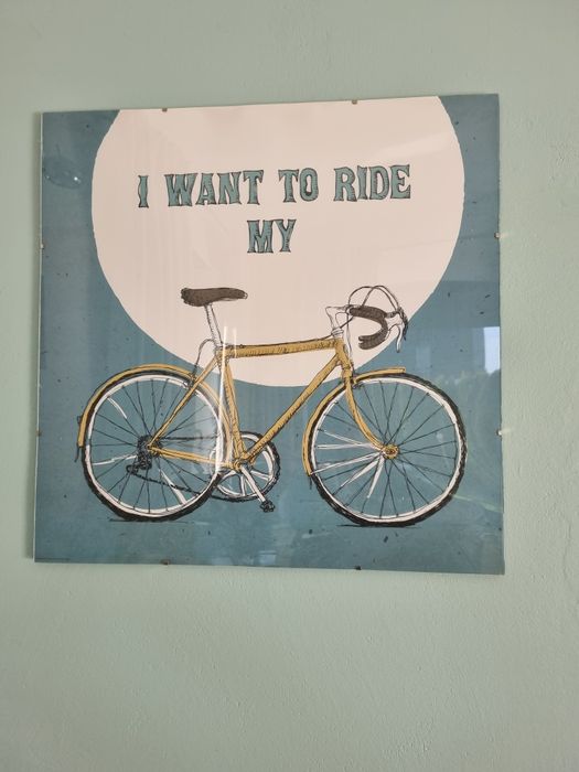 IKEA - PLAKAT - ROWER - RETRO 50x50 z antyramą na wymiar
