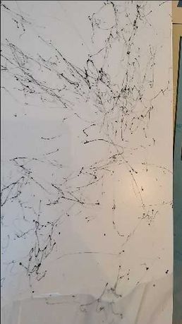 Parapet Mdf  biały marmurek (wewnętrzny) 2000 x 200 x 25 mm.