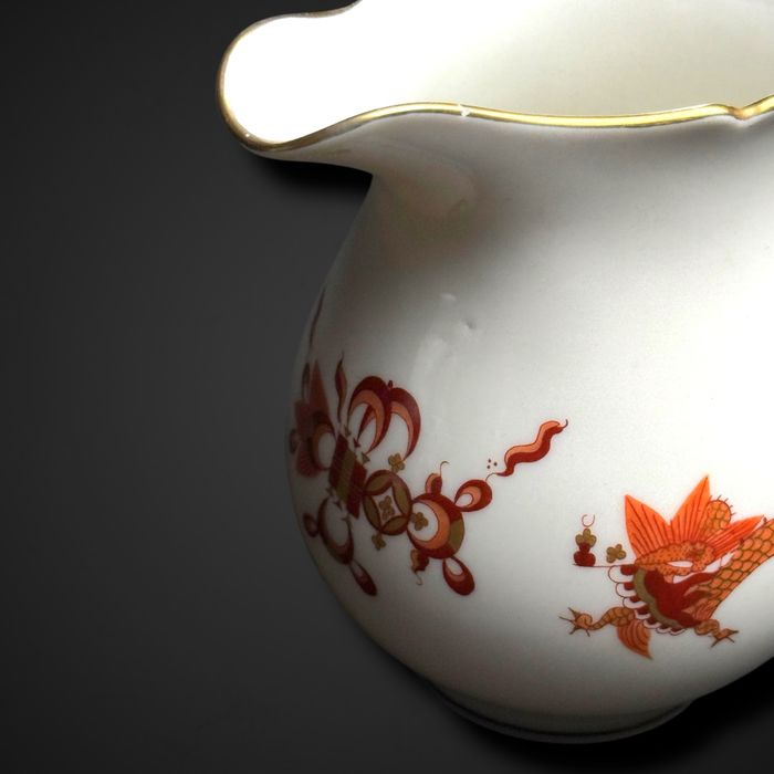 Mlecznik dzbanek Miśnia meissen z motywem smoka b51/10046