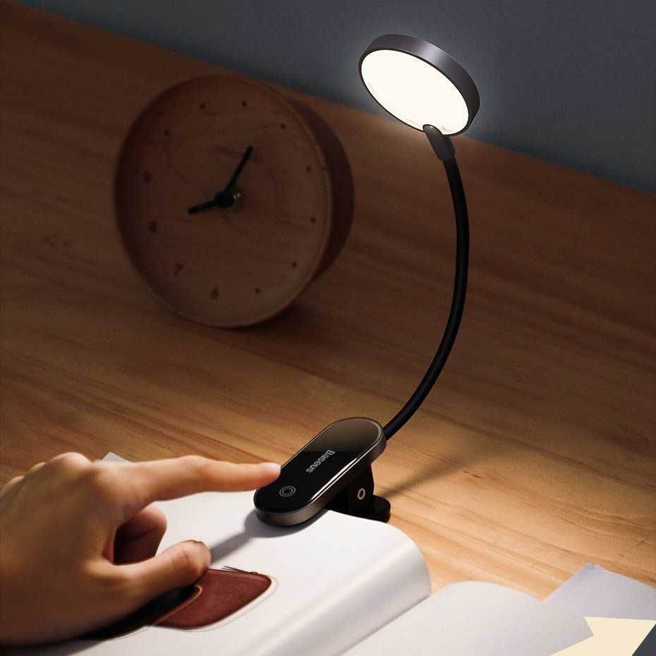 Світильник Baseus Comfort Clip Lamp на акумуляторі, для читання.