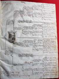 Borjas e Aragões Condes de Ficalho Duques de Villahermosa manuscrito