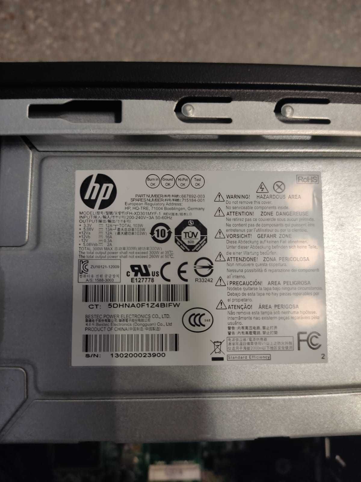 Komputer HP Pro 3500 Pentium G2020 2,9GHz