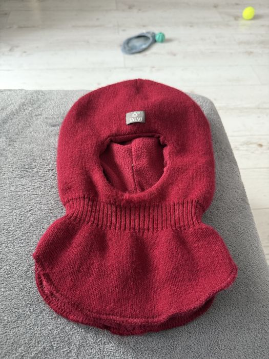 Шапка шлем бордовая 52-54