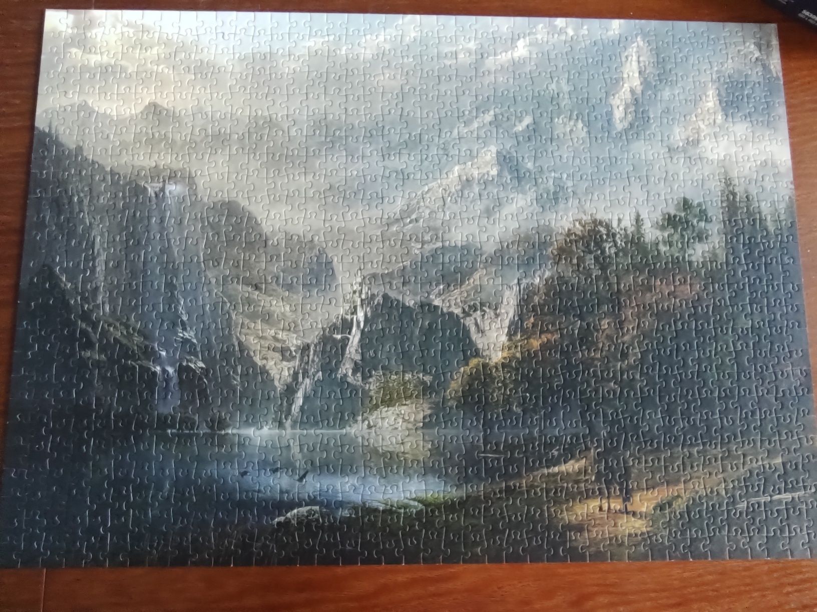 Puzzle Schmidt 1000 el.  Wasserfall-Idylle 58399