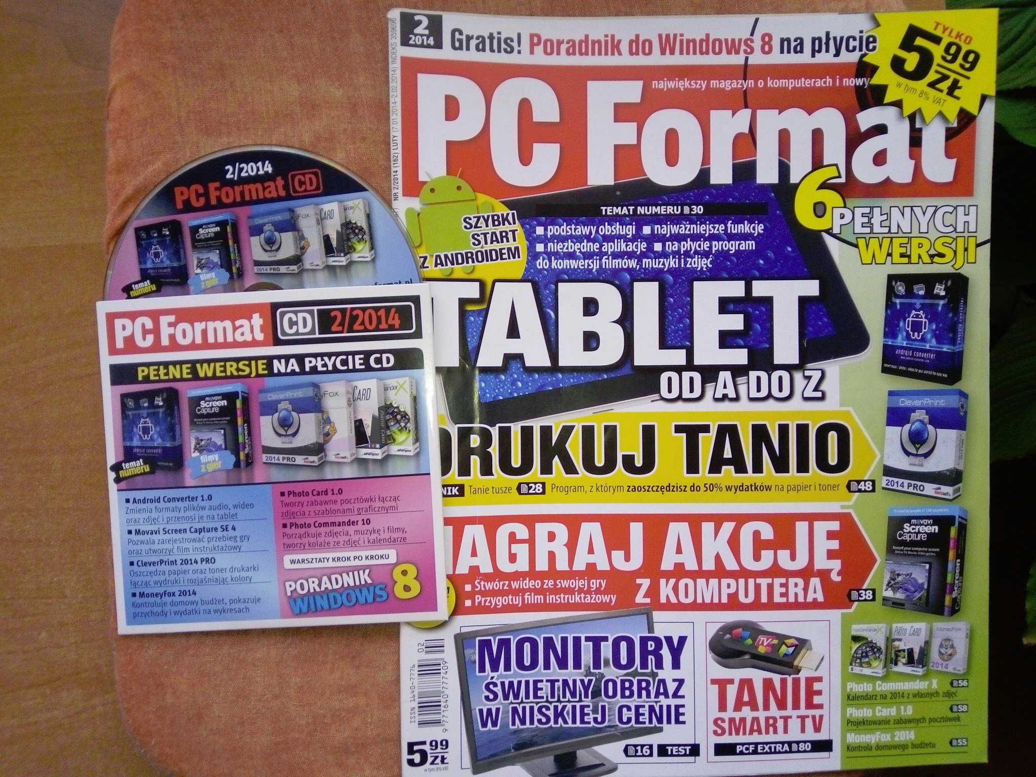 PC Format 2 2014 luty (162) Gazeta + płyta CD Czasopismo