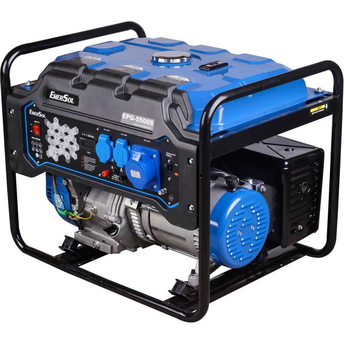 Генератор бензиновый EnerSol EPG-5500S/max5.5кВт/100%медь/р.ст/гаран2