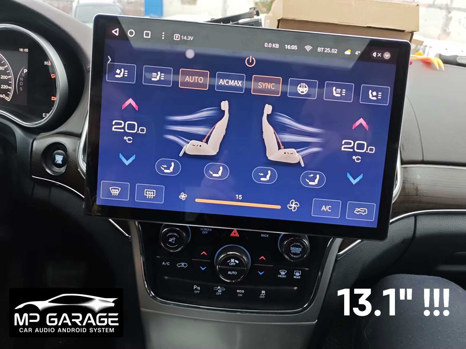Radio Android Jeep Grand Cherokee WK2 4G Qled+ CP/AA Nawigacja Montaż