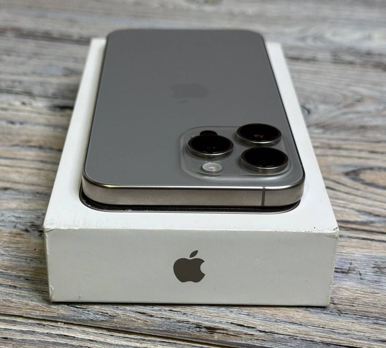 iPhone 15 pro max 256gb Natur titan какновый openbox гарантия магазин