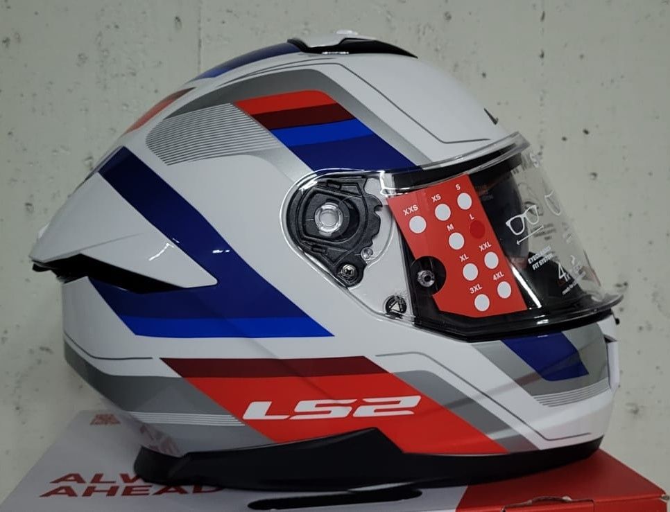 Capacete LS2 FF808 Stream II Vintage White/ Blue ( M )( NOVOS )