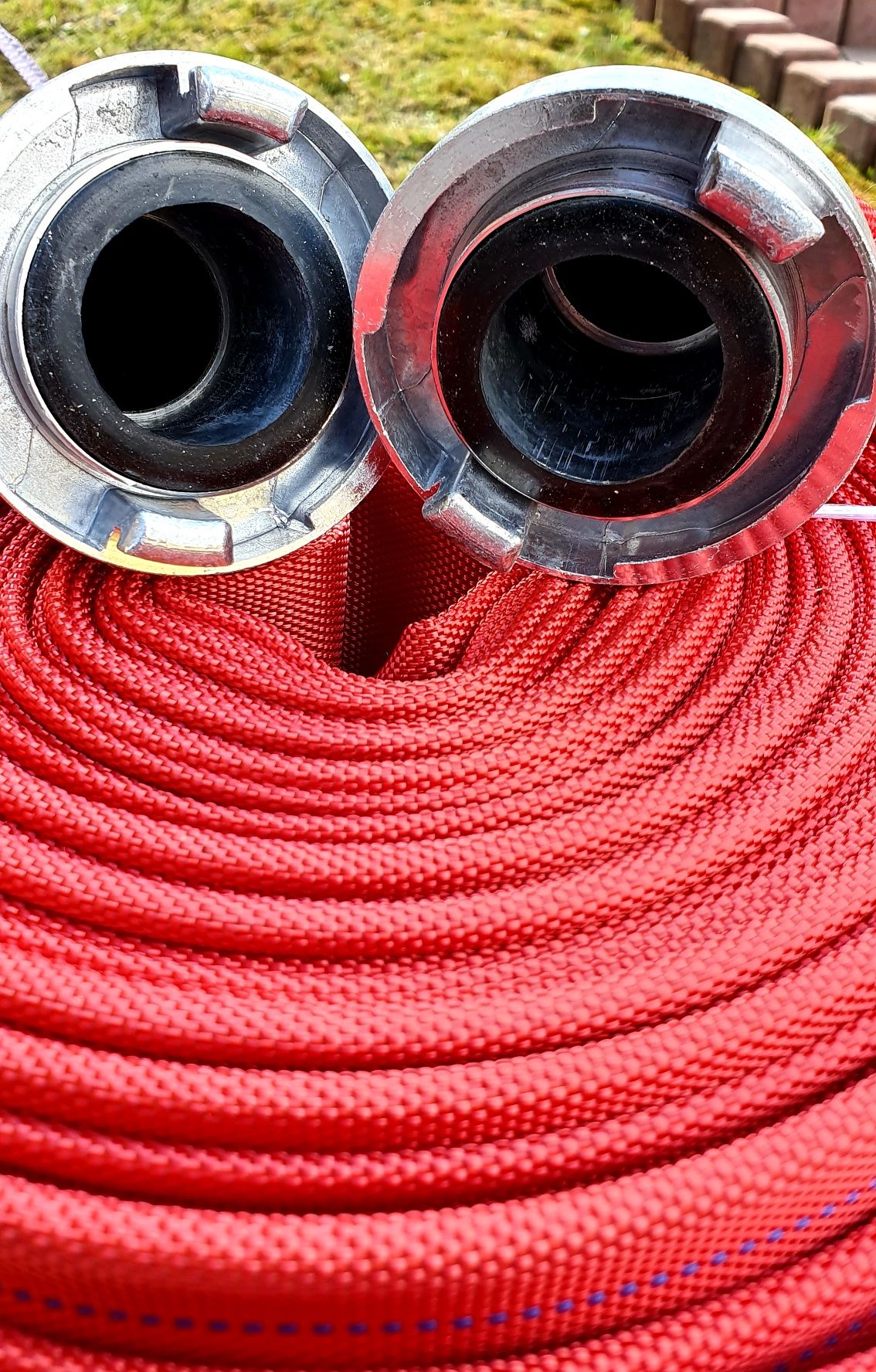Wąż strażacki 2 cale 30 m złącza deszczownica RED Gruby Wąż Czerwony