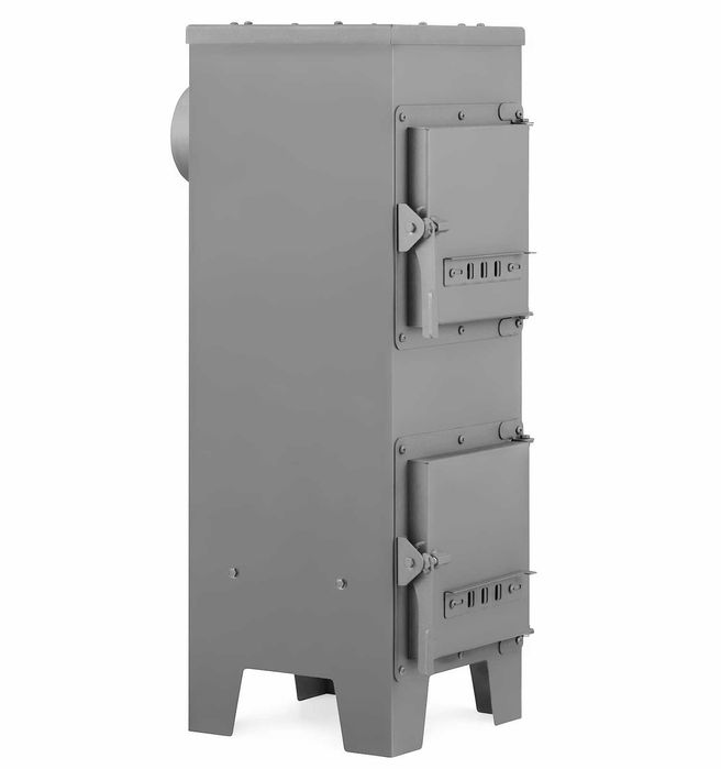 Piec wolnostojący EKON kominek  stalowy koza ŁOPATKA + BLACHA GRATIS