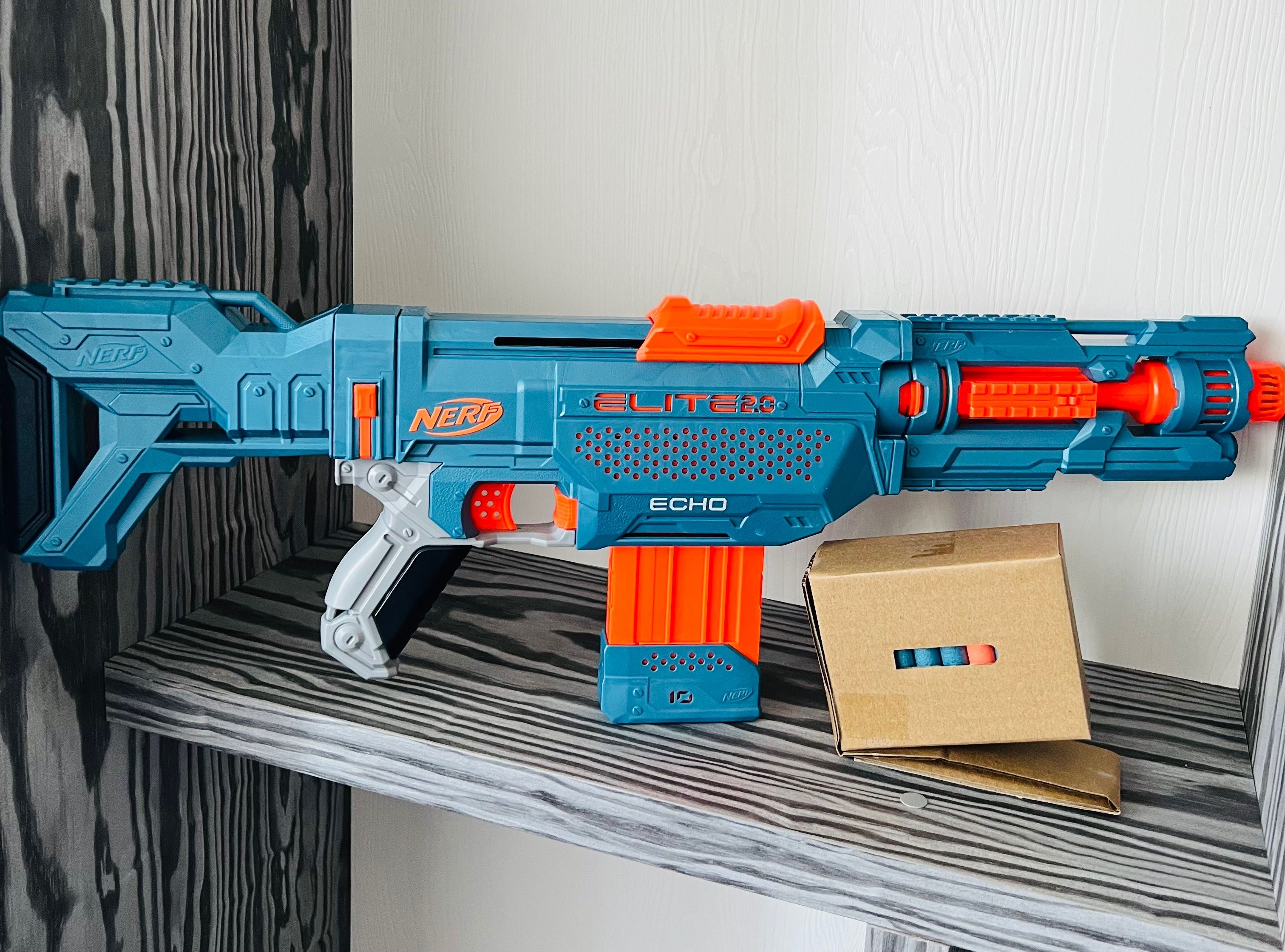 Бластер Нерф NERF Elite 2.0 Echo CS-10 Blaster чотири варіанти складу