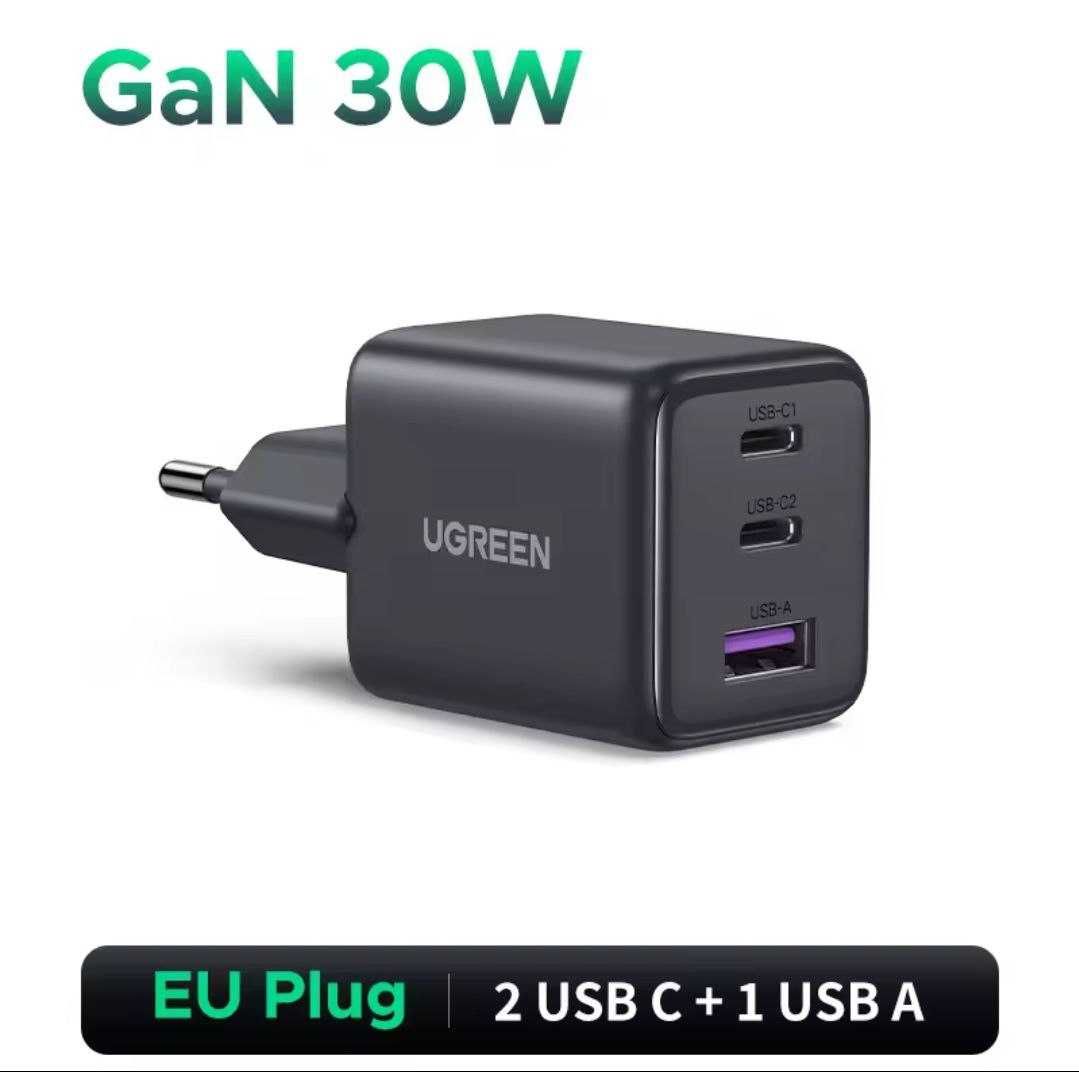 UGREEN 30W 3-Port GaN Fast Charger Ugreen X515 зарядний пристрій