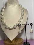 Starlings 925 natural baroque pearl set jewelry.