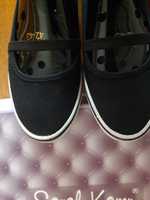 Stylowe espadryle F & F black jak nowe r 39/40