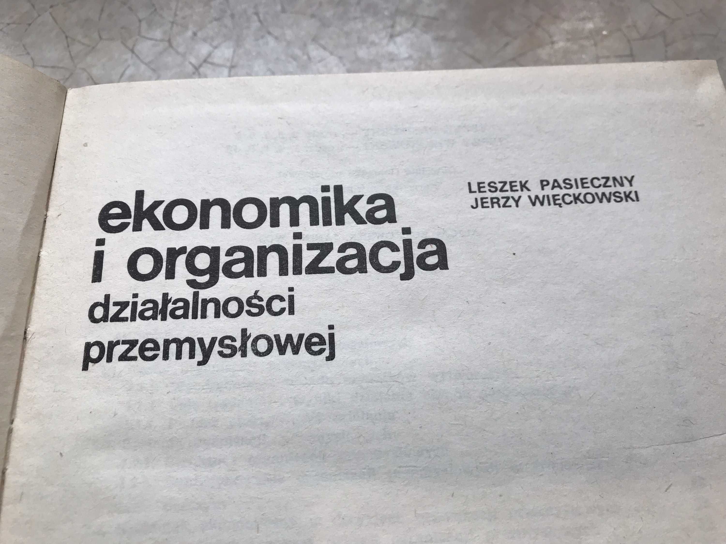 Książka - Ekonomika i organizacja działalności przemysłowej