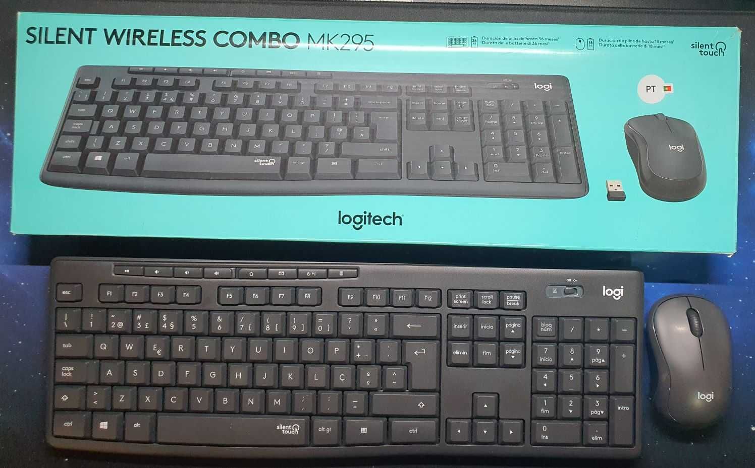 Teclado e rato Logitech Combo MK295