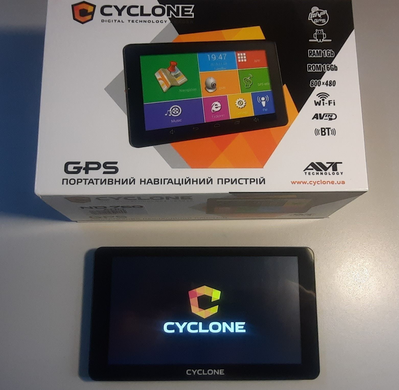 GPS навігатор Cyclone ND 769 AND