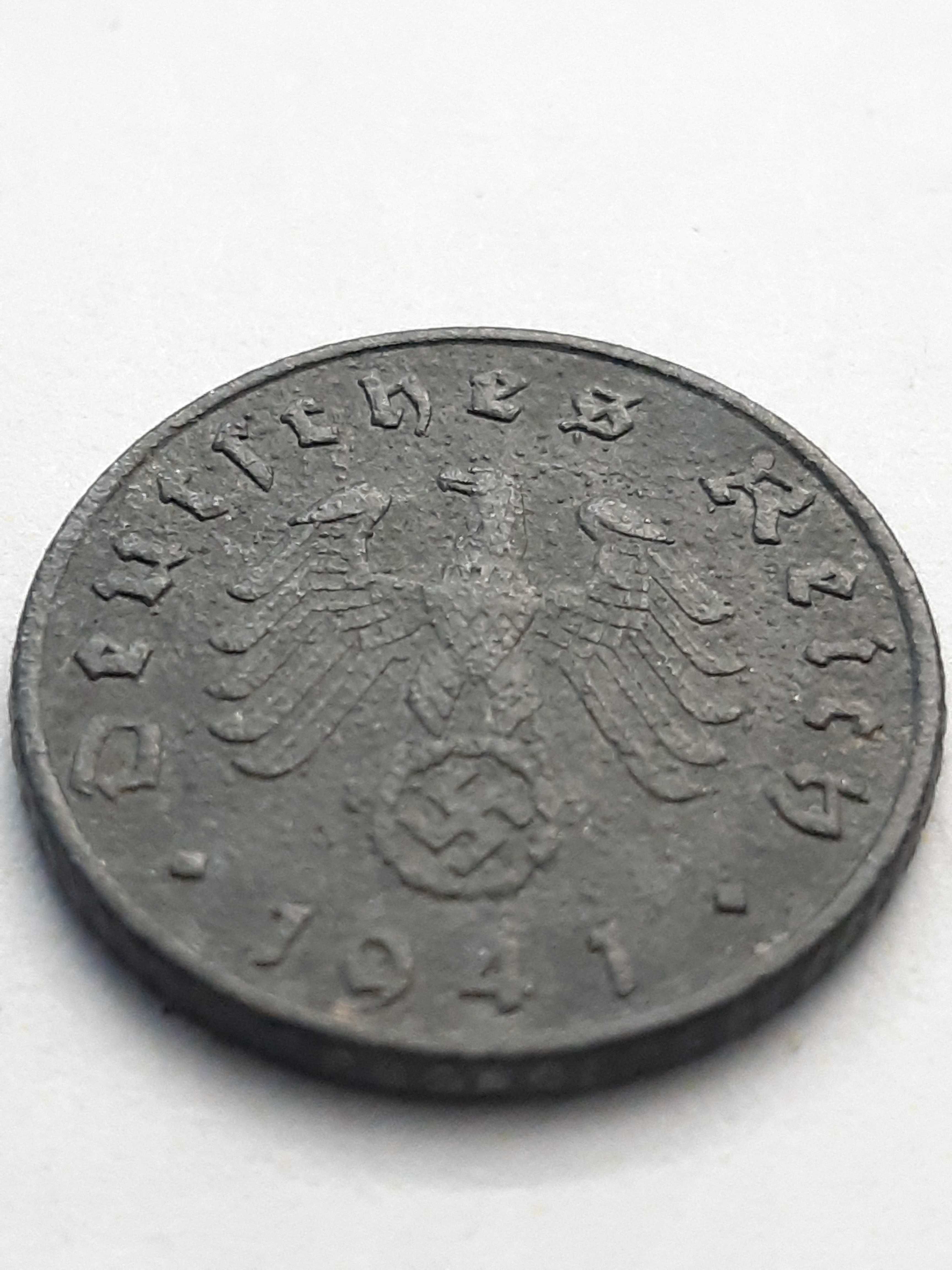 Niemcy III Rzesza 5 fenigów, pfennig 1941 rok mennica G