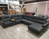 Narożnik z funkcją relax, spania skóra MIA Bydgoskie Meble Promocja