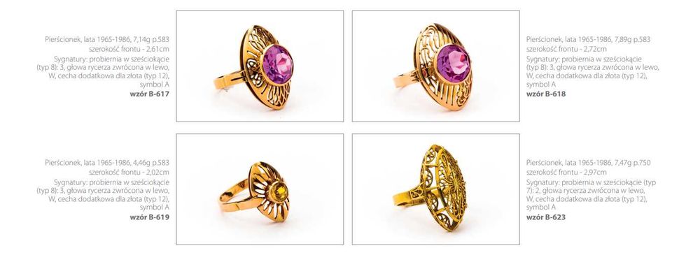 Złoty Pierścionek - Pestka - Pająk - 6,34g - WARMET B-623 - PRL