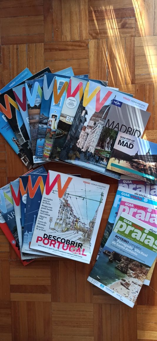 Revistas/suplementos de viagens Visão