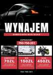 Wynajem AUT //NISKIE// CENY  NOWE Samochody