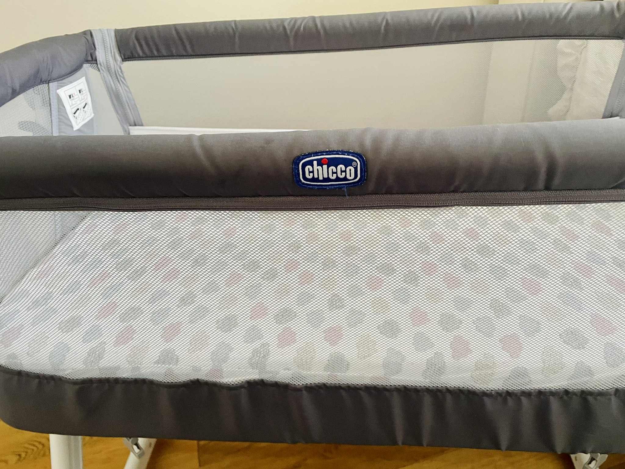 Łóżeczko dostawne CHICCO Next2Me Pop-Up Szary