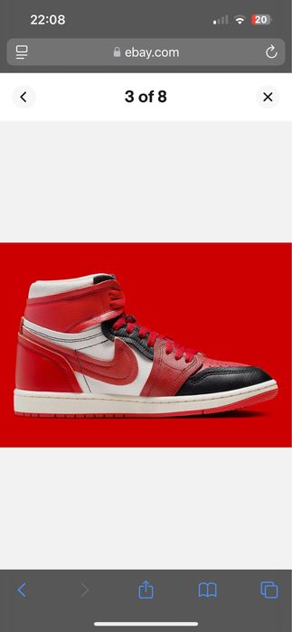 Нові оригінальні Air Jordan 1 Method of Make High Sport Red W
