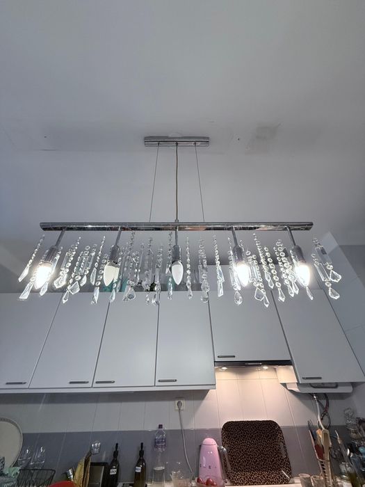 Candeeiro com cristais