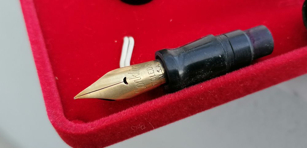 caneta aparo antiga konklin toledo