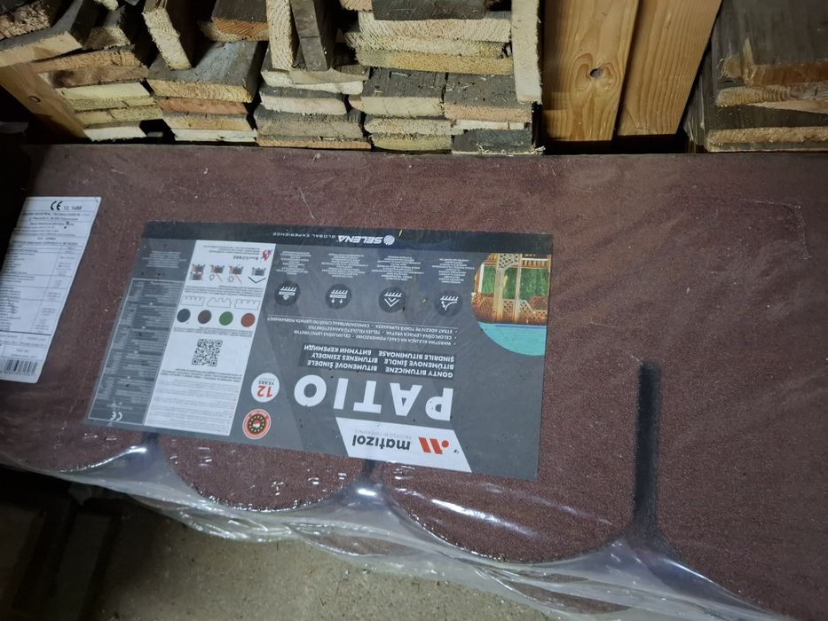 Gonty bitumiczne nowe matizol 3,85 m2