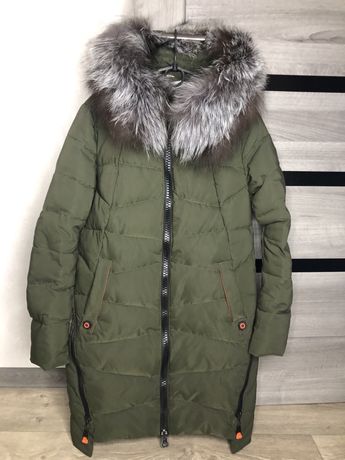 Куртка зима 46 размер Чернобурка