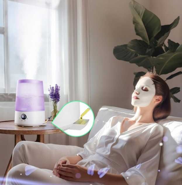 Nawilżacz Powietrza z Aromatyzacją | Ledowy | Z trybem nocnym | Okazja
