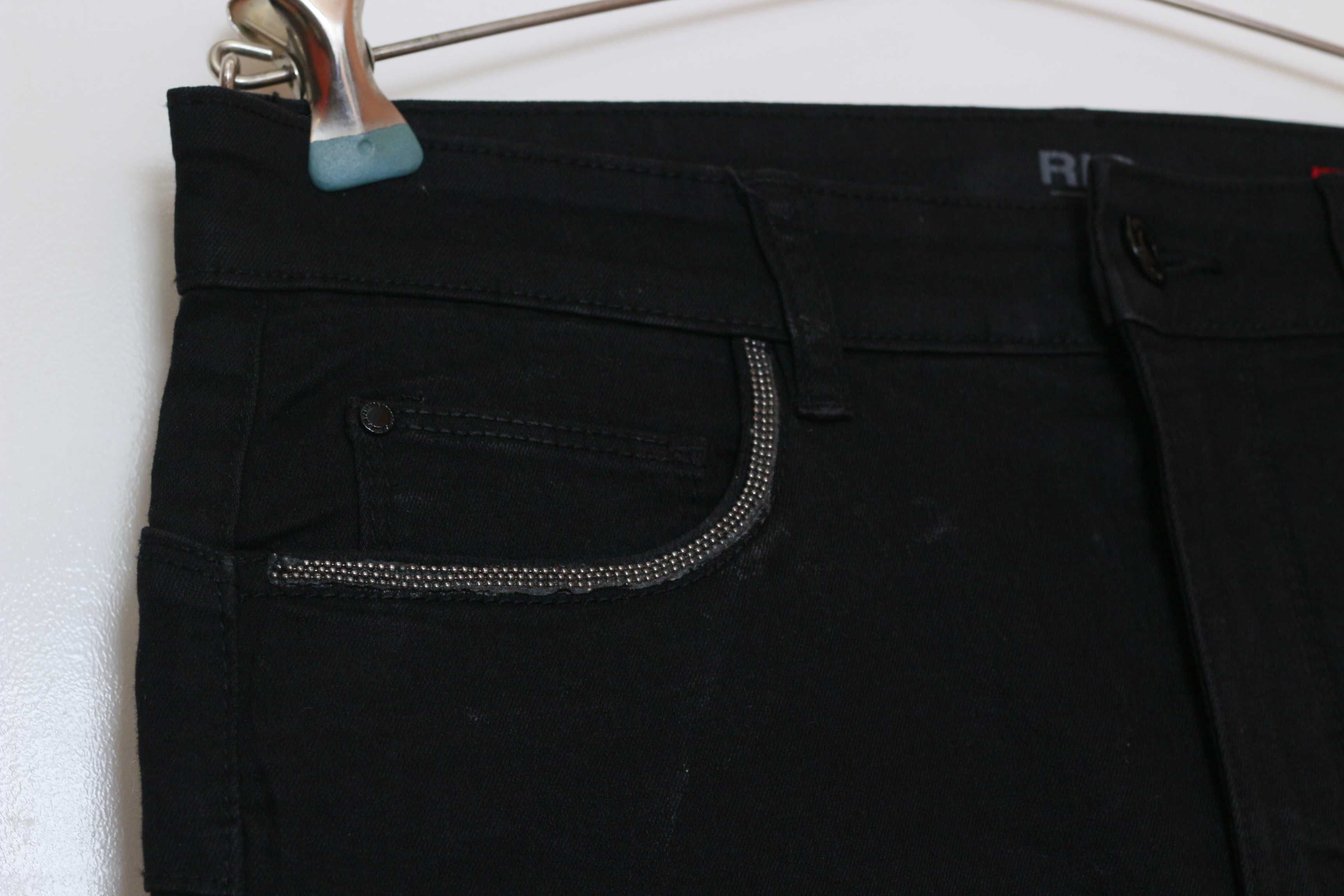 Spodnie Jeans Stooker RIO Skinny FIT EUR 40/28 L black czarne denim