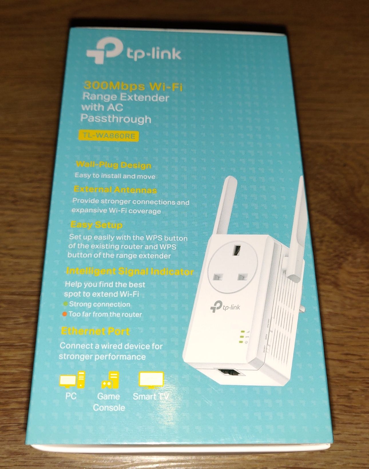 Wzmacniacz WiFi z gniazdkiem elektrycznym TP-LINK TL-WA860RE