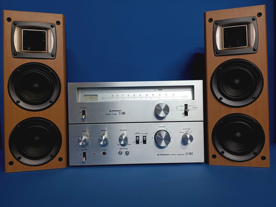 aparelhagem PIONEER 5500 + colunas KENWOOD