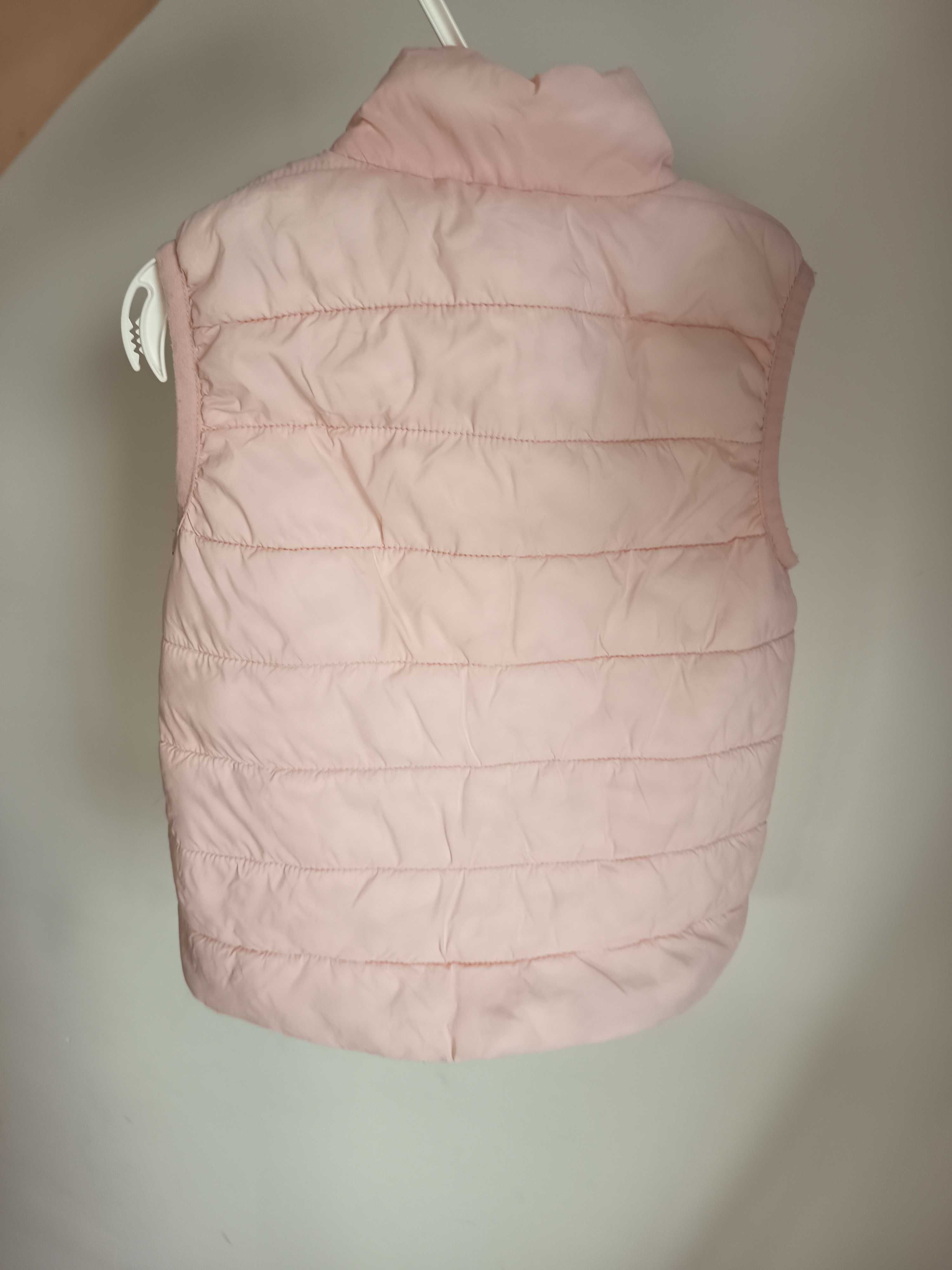 Dunnes Stores kamizelka puchowa pudrowy róż 104 cm 3-4 lata