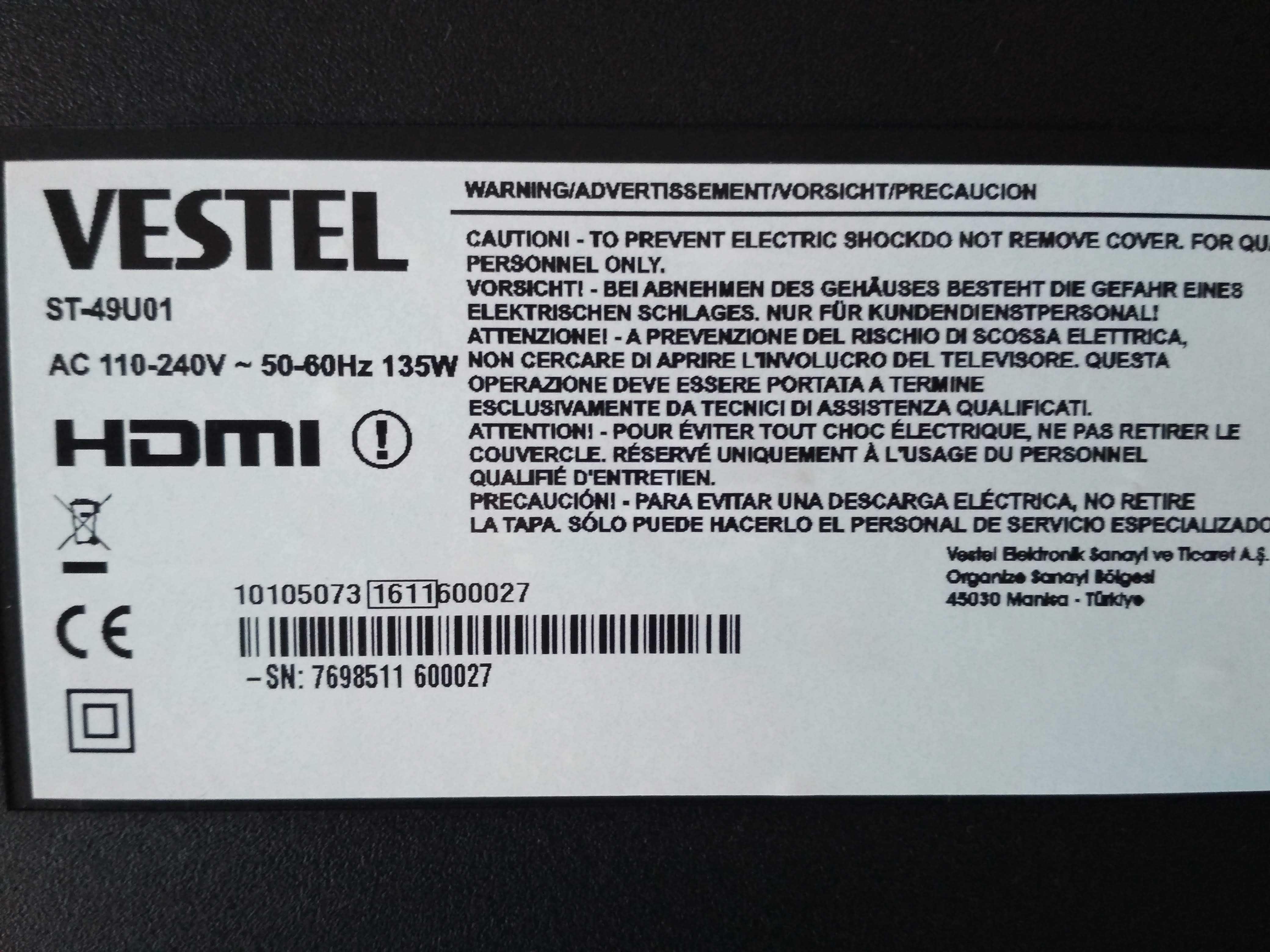 Monitor VESTEL ST-49U01