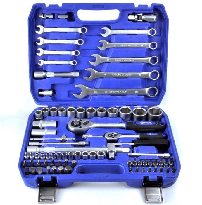 Набор инструментов для дома 82 предметов в кейсе, гаечные ключи